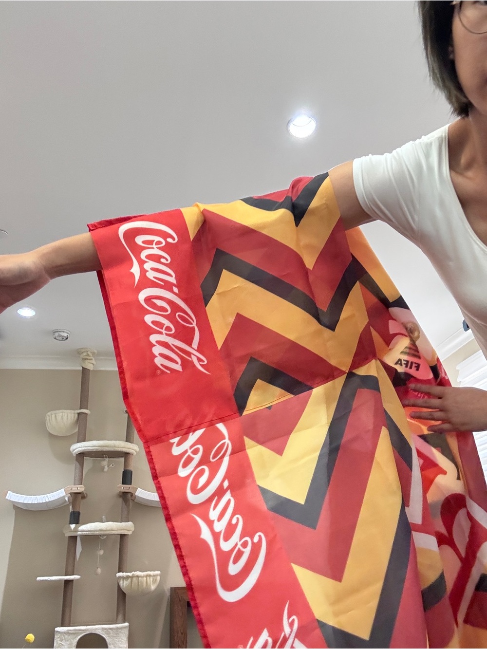 FIFA 2026 World Cup Belgium Coca-Cola Official Promotional BEL Flag Cape Poncho - Picture 6 of 12